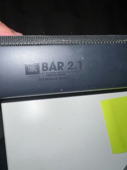 JBL sound bar 2.1 with subwoofer and remote
