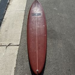 6’ 10 Single Fin Step Up / Semi Gun Surfboard