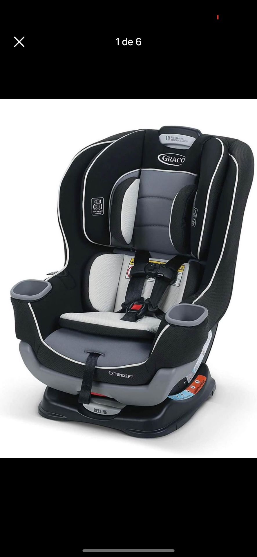 Brand New! Graco Extend2Fit Convertible Car Seat, Gotham