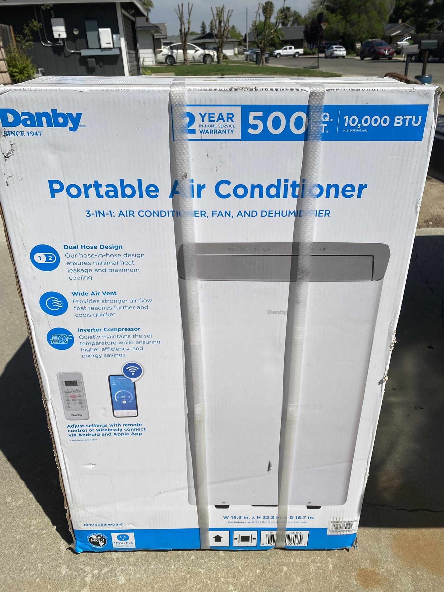 Danby 12,000 btu 3in 1 Air Conditioner,fan and dehumidifier