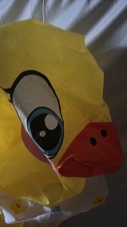 Yellow Duck Costume rider inflable