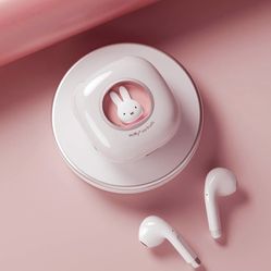 Miffy Earbuds (Pink) Wireless Bluetooth 