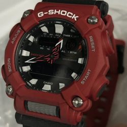 Casio G Shock GA-900 Red Ani Digital Watch 