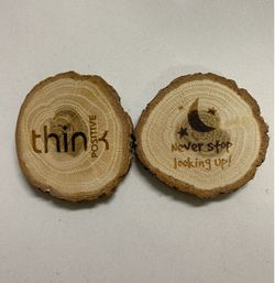 2 Rustic Natural Wood Slice Magnets Inspirational Farmhouse Refrigerator Decor