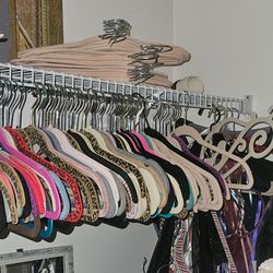 SLIM FELT HANGERS over a HUNDRED .30 cents each
