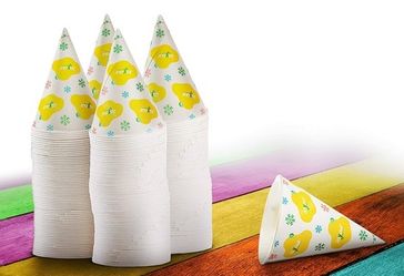 BULK 2200 6ox Paper Cone Cups/ Snow Cone Cups