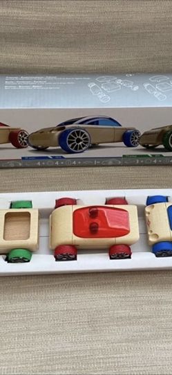 Automoblox 3 Wood Car Play Toy Set