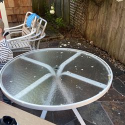 Patio Table And Four Chairs- Free ! 
