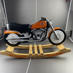 2004 Harley David KidKraft Wooden Kids Rocker Rocking Motorcycle Great Condition