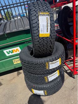 LT 285 - 70 - 17 4 New All Terrain Tires Installed and Balanced