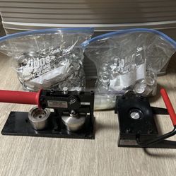 Tecre Button Maker + Hole Punch + Button Accesories