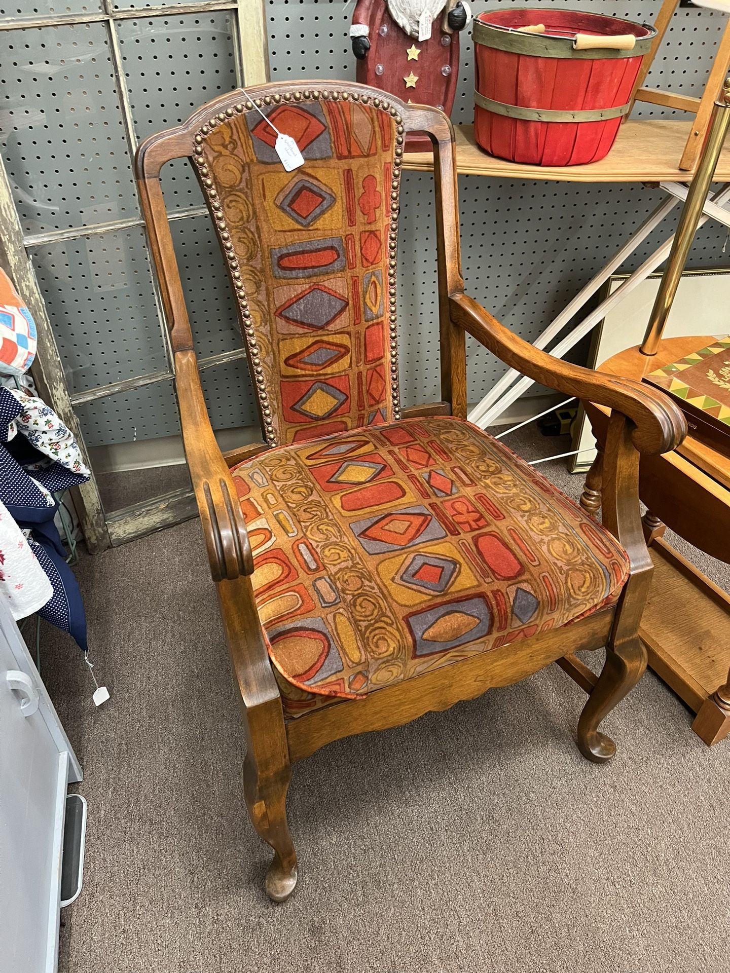 Vintage Upholstered Arm Chair