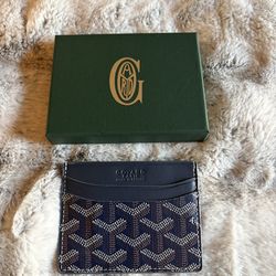Dark Blue Card Holder Wallet