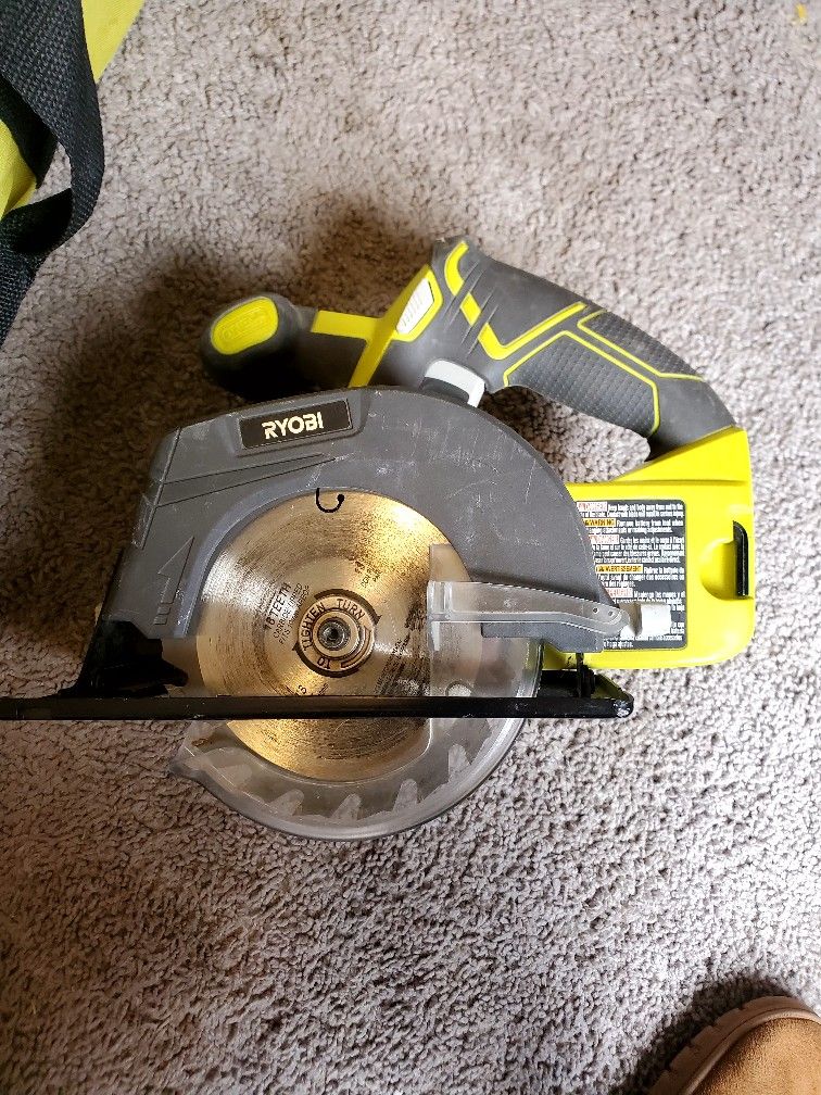 Ryobi power tools & carrying bag 