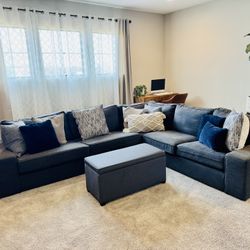 IKEA Kivik Sectional With Storage Ottoman