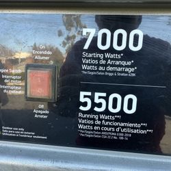 5500 Running Watts Generator