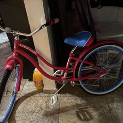 Pink And Baby Blue Bike