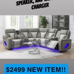 NEW SECTIONAL LED FREE DELIVERY FINANCE AVAIL 