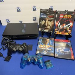 Ps2 With 4 Games Bundle