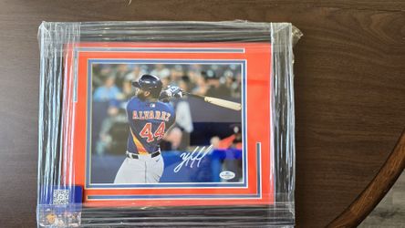Yordan Alvarez Signed Photo In Frame With COA