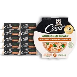 Cesar Dog Food Wholesome Bowls 10 Pack