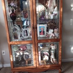 Oak Display cabinet