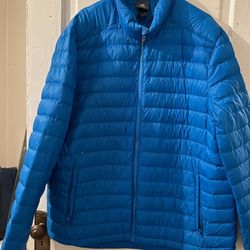 XL Champion Puffer Jacket Used Blue