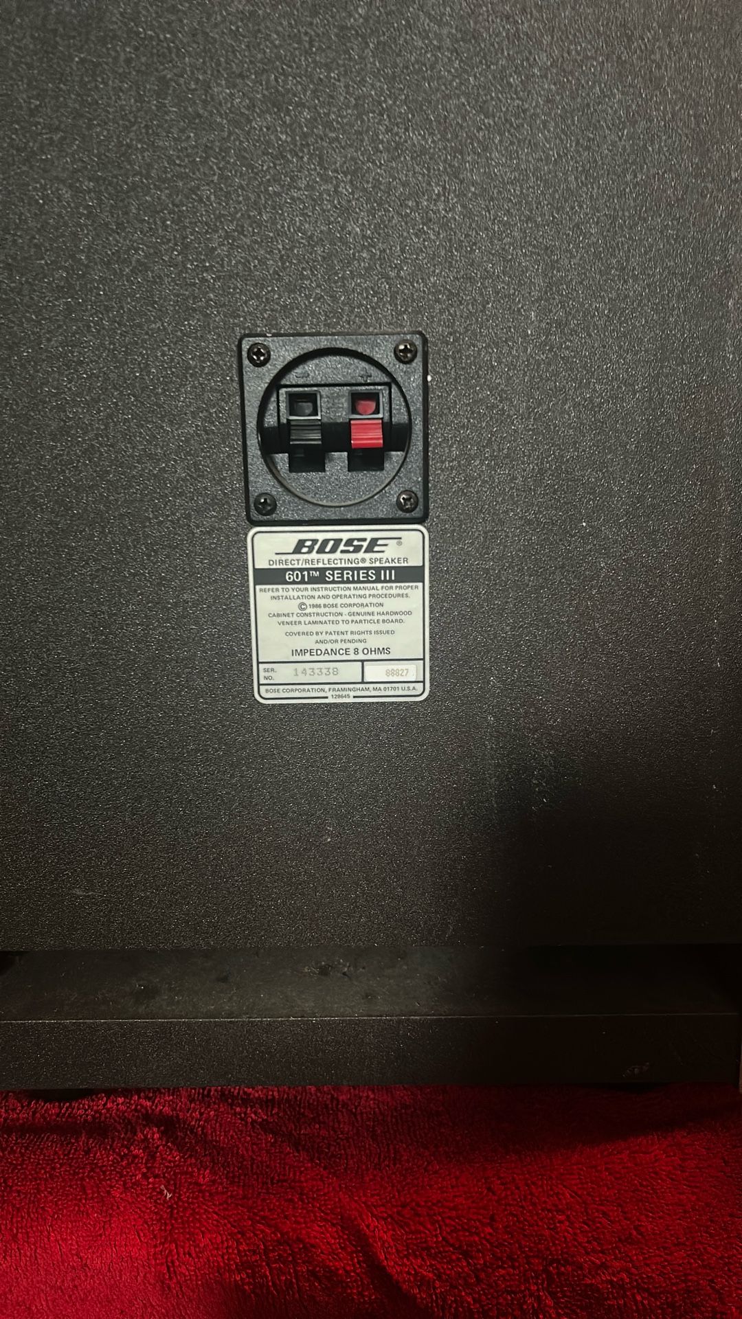 Bose 601 Speakers