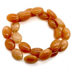Strand Of Aventurine Oval Beads