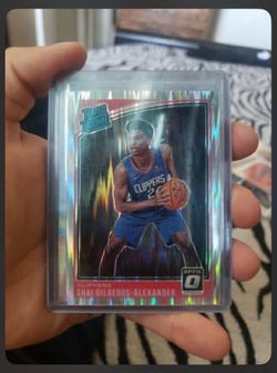 2018-19 Panini Donruss Optic Shai Gilgeous-Alexander Shock RC #162 Clippers