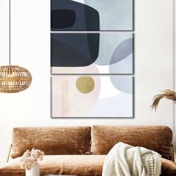 Blue Abstract Large Painting