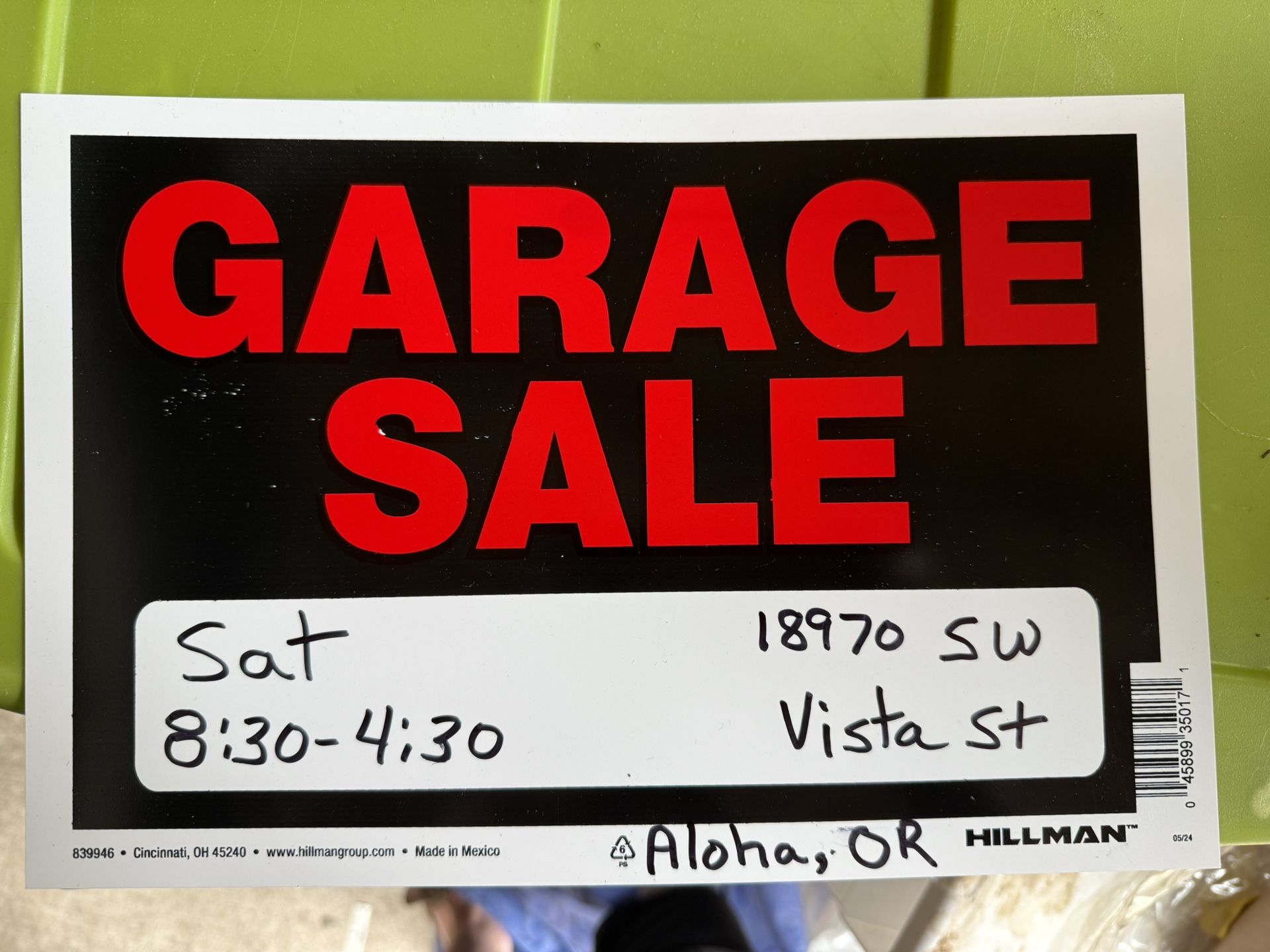 Garage sale