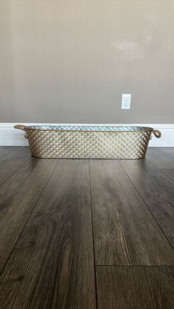 Antique Metal Storage Bin