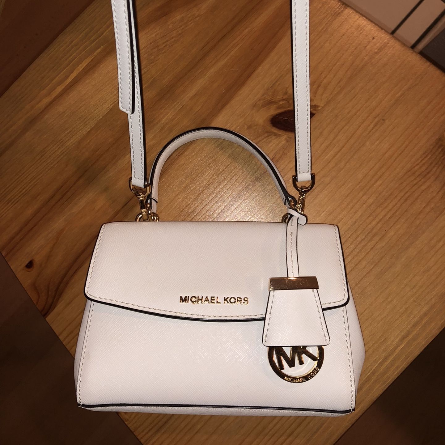 White Michael Kors Crossbody Bag / Purse - Like New