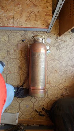 Brass fire extinguisher
