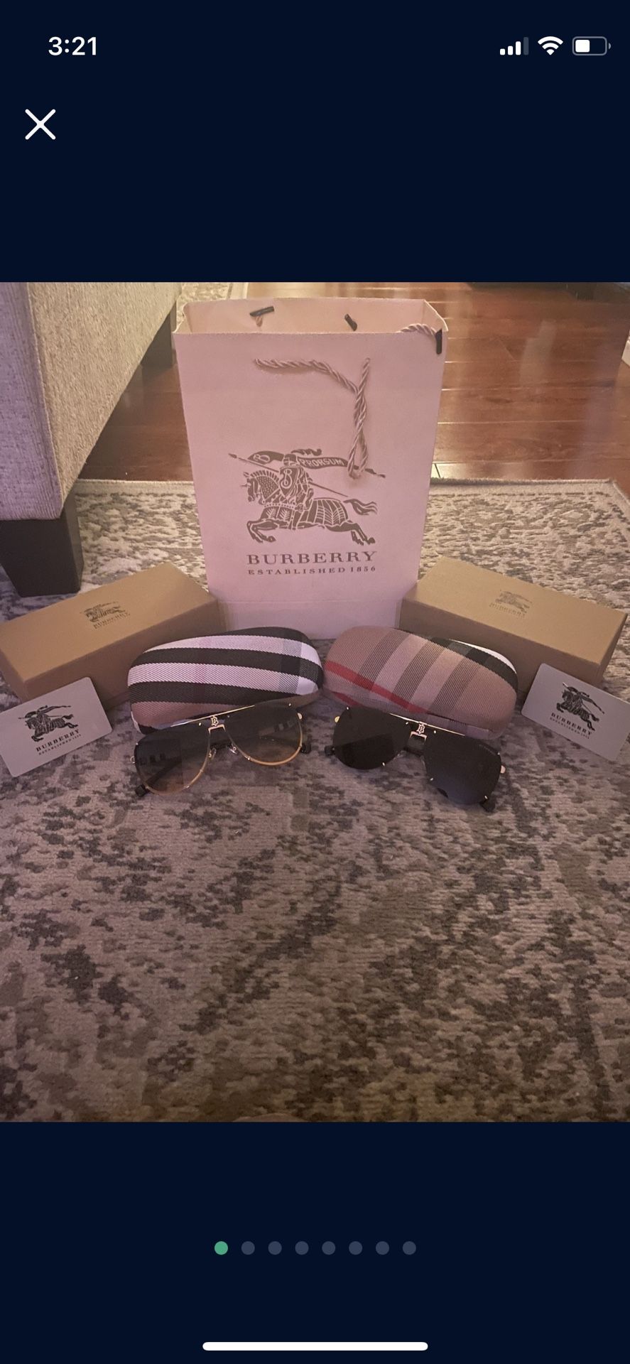 Him and her is Burberry sunglasses