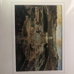 Vintage New In Original Shrink Wrap Matted Versailles Color Print