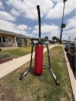 Boxing bag and stand