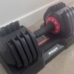 Adjustable Single 55 Pound Dumbbell