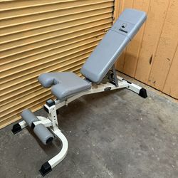 Keys Fitness Adjustable Flat/ Incline/ Decline / Shoulder Press Weight Bench