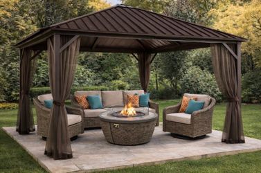 10x10new in box patio gazebo hard top
