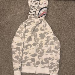 white Bape hoodie 