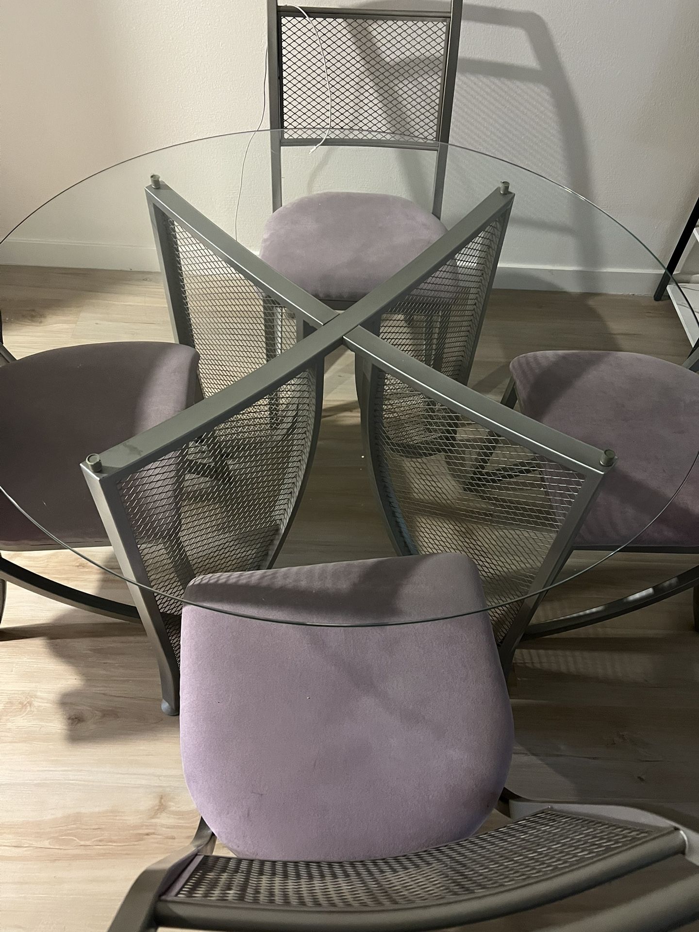 Dining Table Set, 4 Chairs