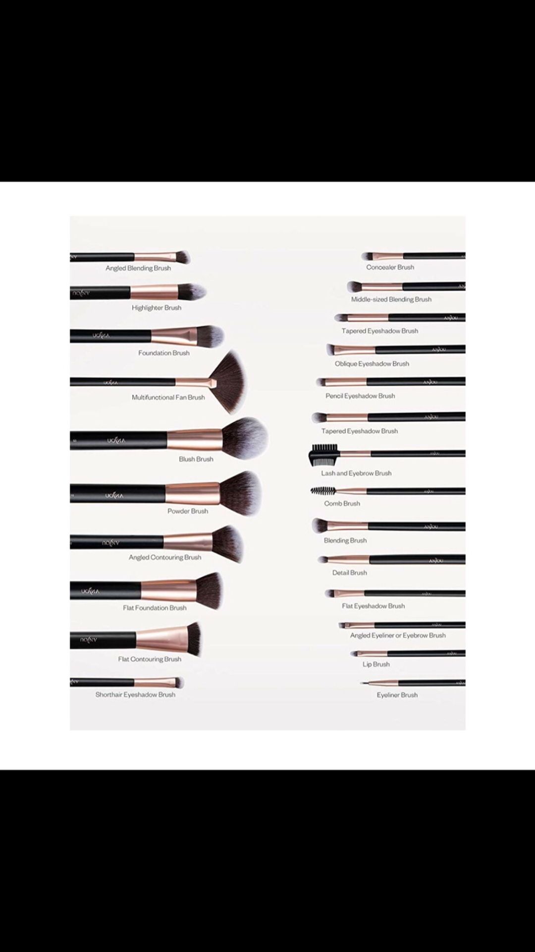 Makeup brushes