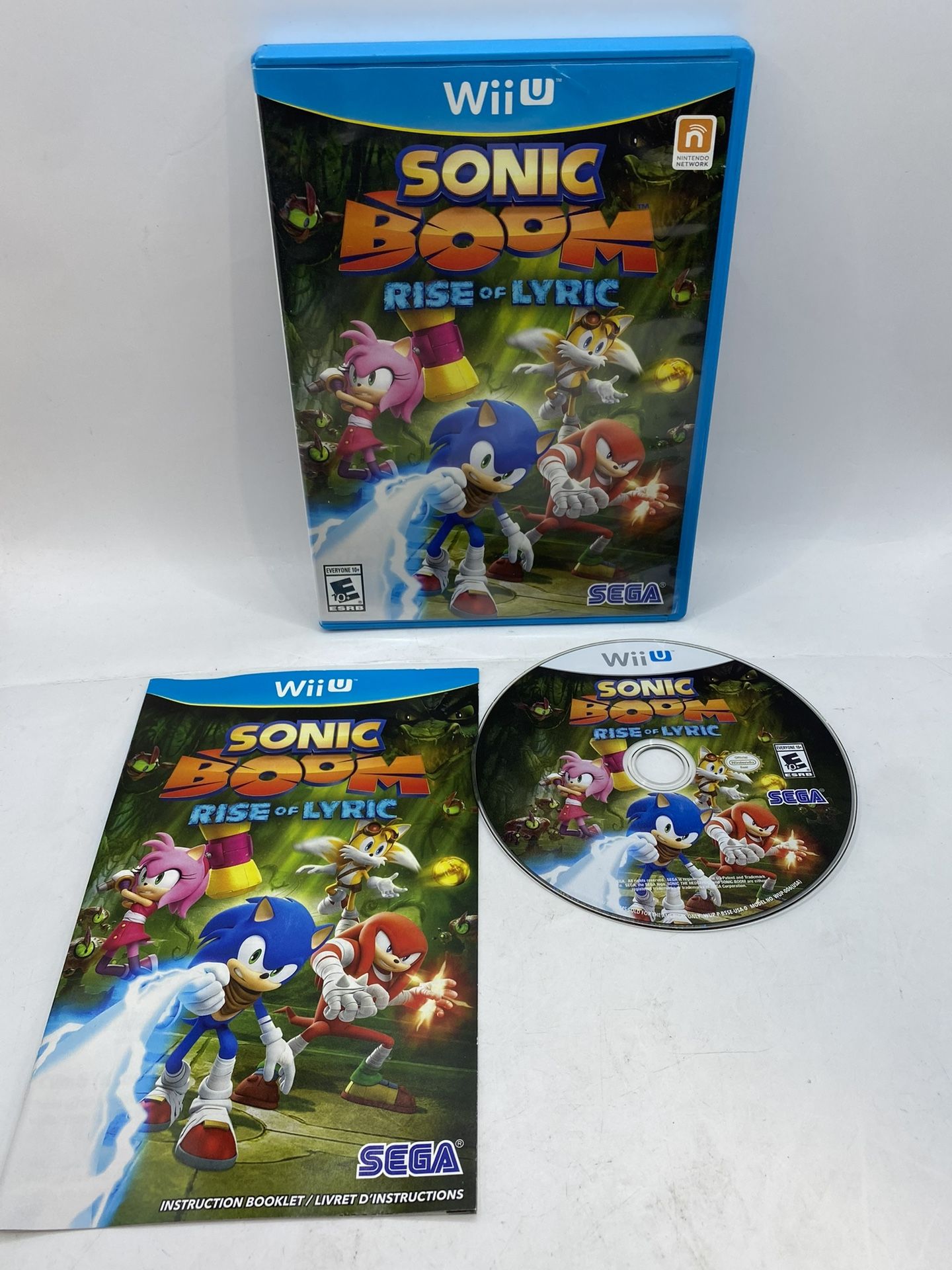 Sonic Boom: Rise of Lyric (Nintendo Wii U, 2014) Complete CIB Tested Authentic