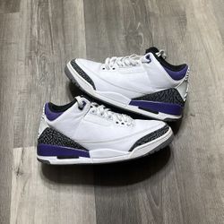 Jordan 3 Dark Iris Size 9.5 