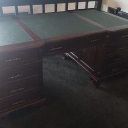 Mahogany Partner Desk