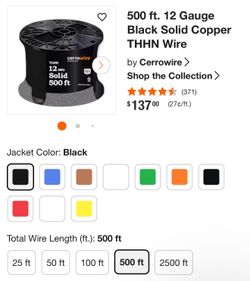 #12 awg solid wire
