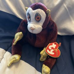 TY Beanie Baby - The Monkey Chinese Zodiac 