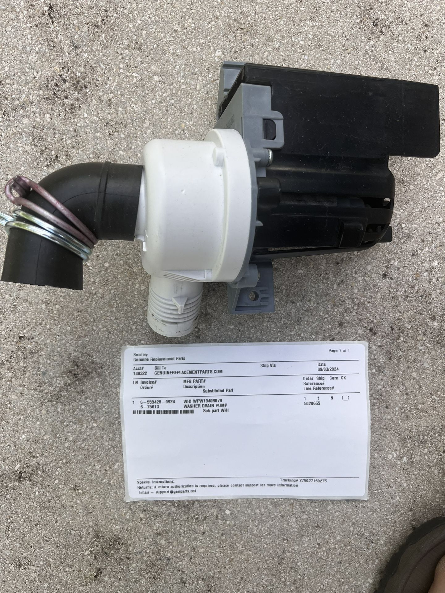 Whirlpool/Maytag Washer Water Pump